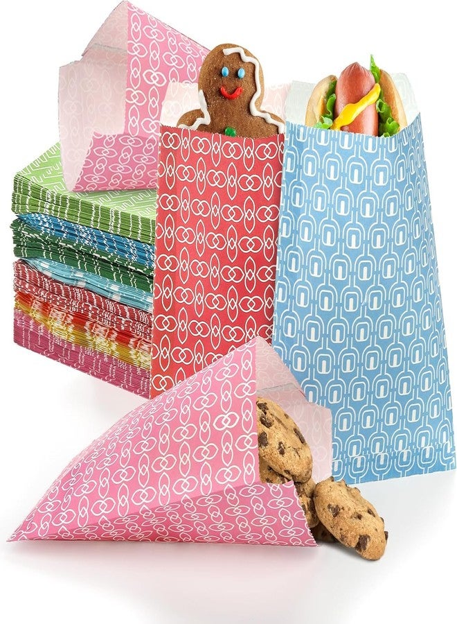 Hacaroa 320 Pcs Paper Treat Bag, 5x7 Inches Small Colorful Cookie Bags Party Favor, Biodegradable Candy Buffet Bag Gift Bags for Birthday, Baby Shower, Wedding, Christmas, 8 Colors - Image 1